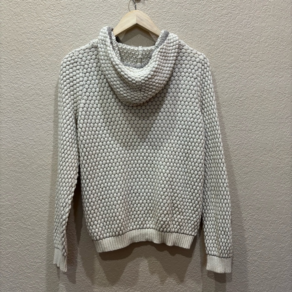 Anthropologie | Sleeping on Snow Hooded Knit Sweater Soft Cotton Angora Blend - Picture 10 of 11